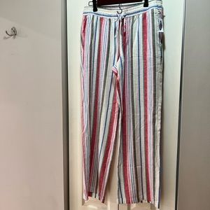 Med Old Navy linen blend wide-leg pull on pants